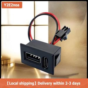 【Local shipping】 USB Nữ Cơ sở Loại-C hai lớp Ổ cắm đèn sạc Ổ cắm điện ổ cắm điện thoại với kết nối cáp