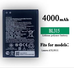 New 100% Original Bl315 4000mah Battery For Lenovo A7 Cell Phone Batteries - Mobile Phone Batteri