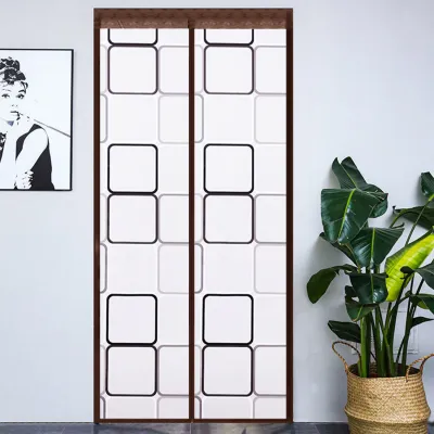 Tirai Magnet Khusus Ruang AC Pintu Anti Nyamuk Bahan PEVA Plastik Tebal Ukuran 90x210cm Motif Terbaru Perlengkapan Rumah Tangga Import Premium - M3 - Premium Stuff 88