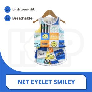 Cartoon Eyelet Singlet Set Sleeveless Kids Singlet Budak Baju Lubang Baby Baju Singlet Baby Boy Vest Suits Set Baby Girl