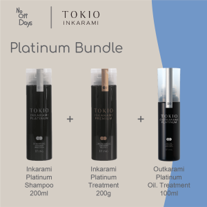 TOKIO IE Platinum Bundle Shampoo 200ml Treatment 200g & Oil 100ml