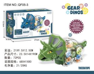 MAINAN ANAK ANIMAL TRANSPARAN FULL LIGHT IKAN GEAR DINO KADO TERBAIK