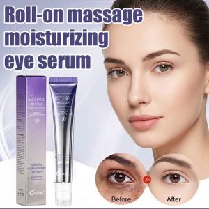 【Lighten Eye Wrinkles/Dark Circles】Eye Essence Oil Moisturizing Brightening Eye Cream Reduce Fine Lines Eye Essence Oil Roll-on Massage Eye Serum