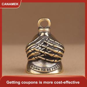 【CANAMEK】 Người giám hộ chuông xe gắn máy chuông cho người đi xe đạp phụ nữ người đàn ông W móc áo Biker chuông cho tay đua may mắn cưỡi chuông tinh thần chuông Moto