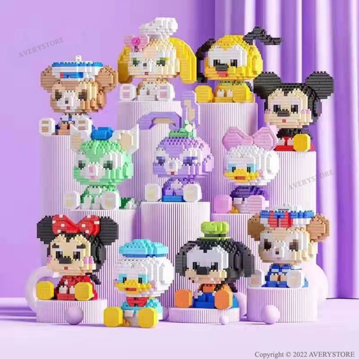 3D Building Block Bricks Gift Cartoon Kuromi 卡通微颗粒积木玩具 Mainan Blok Mini ...