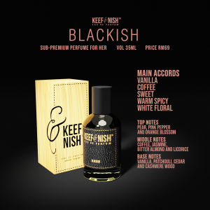 PERFUME PARFUM EDP MINYAK WANGI KEEF & NISH BLACKISH