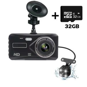 [Touch Screen] กล้องหน้า 4 นิ้วหน้าจอ 4K กล้องติดรถยนต์ด้านหน้าและด้านหลังกล้องติดรถยนต์ Full HD 1080P กล้องติดรถยนต์ Full HD