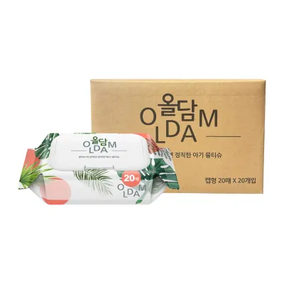 OLDAM Baby Portable Wet Wipes 20PCS X 20 PACKETS