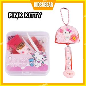 Gantungan kunci | Gantungan kunci custom | DIY gantungan kunci | Gantungan Kunci Aklirik Keychain Kartu Stiker Guka | 255-DIY Gantungan Deco Cream