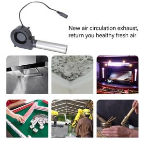 Outdoor Cooking BBQ Fan Charcoal Blower 12V Portable Barbeque Air Blower for Barbecue Picnics Camping Outdoor Cooking