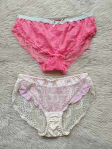 WOMENS HIPSTER MID RISE LACE PANTY SET OF 2