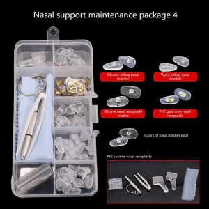 25 cặp/Bộ Miếng Đệm mũi bằng silicon cho kính mềm Miếng đệm mũi Kính Chống trượt Mũi Pad mắt dụng cụ chăm sóc kính mắt Phụ kiện