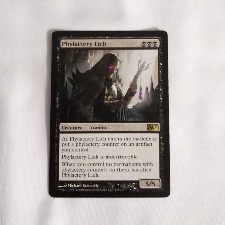 MTG Card PHYLACTERY LICH Magic the Gathering Trading Card Game Black -  Lazada | Lazada PH