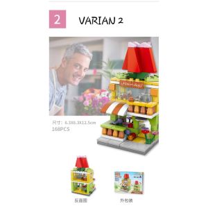 [TM55]Mainan Anak Balok Susun Toko Modern / Balok Street View 8 in 1 ( Jual Ecer )