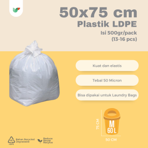 Plastik Sampah Besar Plastik Kargo Plastik Laundry Tebal 50 Micron 30x45 40x60 50x75 60x100 90x120 80x100 100x200