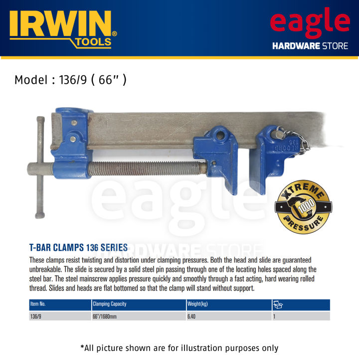 Irwin T Bar Clamp ( 136/5 , 136/6, 136/7, 136/9 , 136/11 ) Lazada