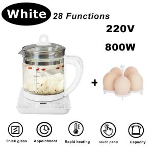 Ke Elektrik Pengukus Multifungsi FOOKSUNG 1.8L Stainless Steel Health Pot Electric Kettle
