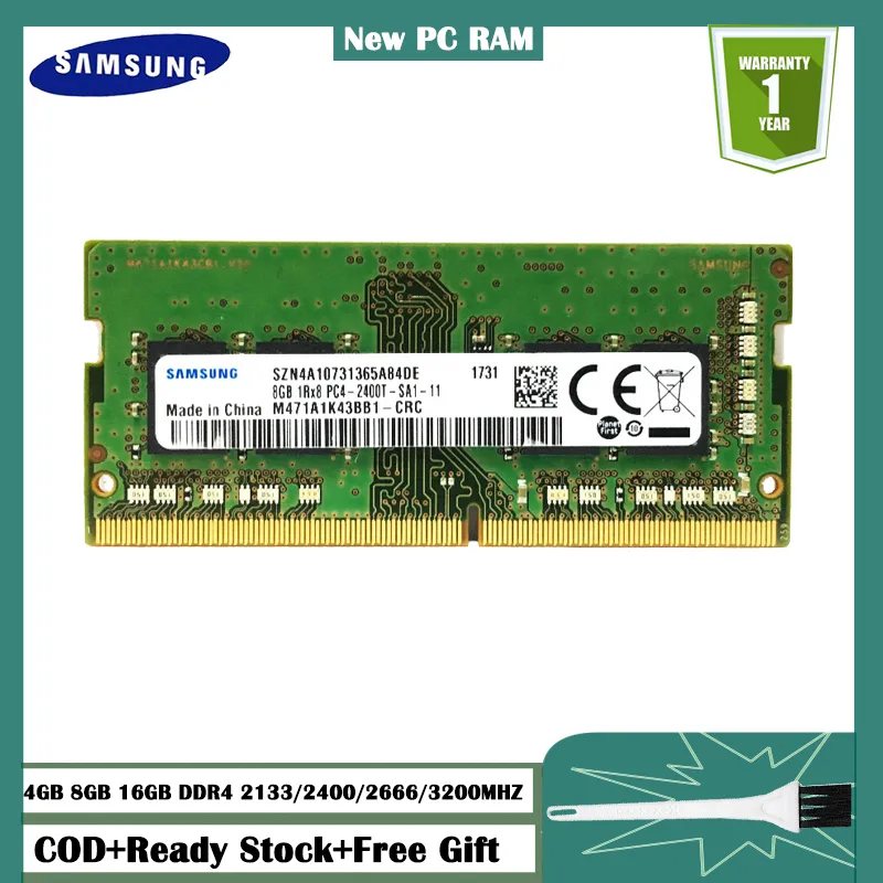 จัดส่งฟรี】SAMSUNG DDR4 RAM 16GB 8GB 4GB 2133/2400/2666/3200MHz
