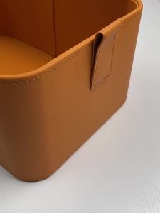 FFBH Leather Storage Clothes Organizer Boxes Wardrobe Accessory Organization Basket Luxury Organizing Baskets Organizer Furniture 3H4K8