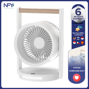 New USB charging 3600mAh desktop fan portable office home living room desktop digital air circulation fan