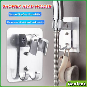 Nexlent Shower Head Holder Adjustable Shower Rack Wall Mounted No Punching Bathroom Accessory