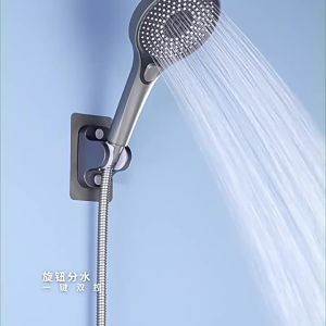 Fine Copper Shower Faucet Mixing Valve Bathroom Three-Piece Set Bathroom Bathtub Triple Hot and Cold Faucet Shower SetFast shipping