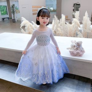 [HỎA TỐC] Váy Elsa hóa trang công chúa cho bé gái Đầm Halloween Elsa trắng bé gái