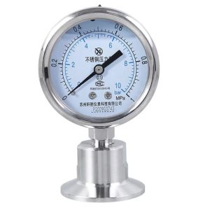 btnx YNTP-60BF Diaphragm Pressure Gauge - Stainless Steel Vibration Resistant 1.0MPA 10BAR P9M4Y