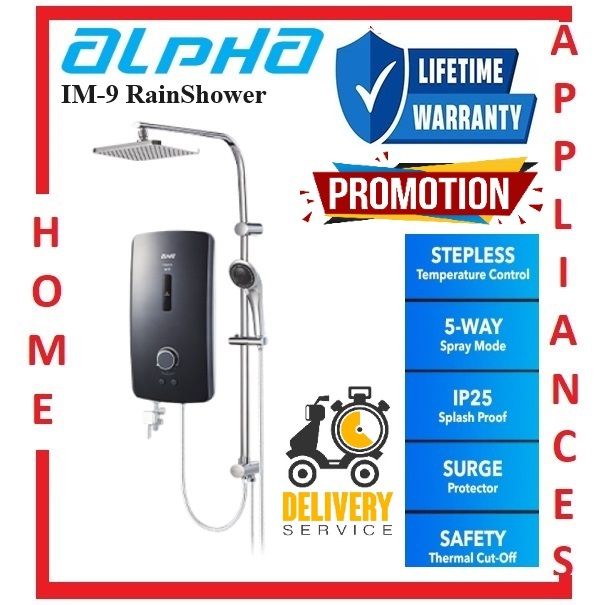 ALPHA - IM-9 RainShower Instant Water Heater (non Pump) | Local ...