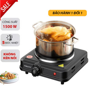 Bếp điện đơn bếp điện đa năng DORON 1500W chống quá nhiệt an toàn cho mọi gia đình