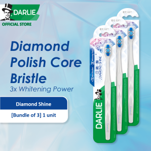 [VALUE BUNDLE of 3] Darlie Diamond Shine Whitening Toothbrush 1s