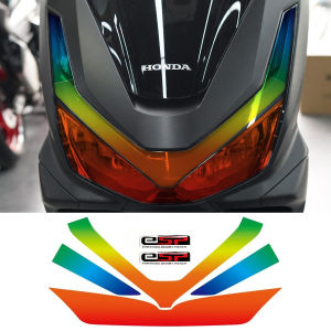 Honda PCX 160 phụ kiện 2025 đèn pha dán PCX biểu tượng 160 đèn pha màu trong suốt tấm phim màu Decal ESP phụ kiện xe máy