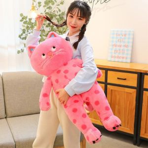 Đồ chơi Mèo bông lông mịn Mèo Chấm Bi Mặt Quạo siêu mềm vải không nhăn an toàn cho bé