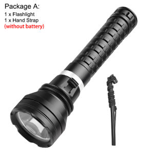 Asafee D856 50M Underwater LED 2000LM High Brightness Diving Flashlight Magnetic Switch Power Dive Light Torch IPX8 Waterproof Scuba Lantern Wide Range Floodlight Waterproof