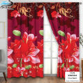 HTC 6PCS Christmas Curtain for Window Big Size Curtain Sale 100cm X 210cm Christmas Decor Christmas Kurtina Living Room Curtain Bedroom Curtain【Ship Today】. 