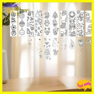 XINGK 32Pcs Giáng Sinh Phim Hoạt Hình Đánh Dấu Tối Giản DIY Dòng Điền Trống Đánh Dấu Trang Trang Trang Trí Đánh Dấu Quà Tặng Cho Cuốn Sách Người Yêu