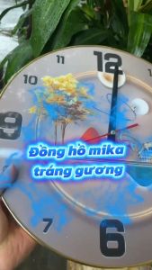 ĐỒNG HỒ MICA  TREO TƯỜNG TRÁNG GƯƠNG KÍCH THƯỚC 35CM MÃ 06 – ĐIỂM NHẤN SANG TRỌNG CHO KHÔNG GIAN NHÀ BẠN
