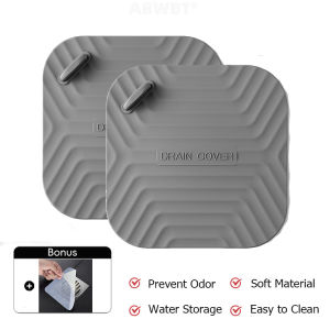 (GIFT) KINGREADY 2 PCS Thick Silicone Anti-odor Floor Drain Cover Insect-proof Seal Deodorant Cover