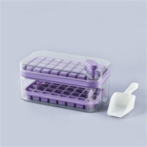 【SG READY STOCK】ice cube tray silicon Double Layer Ice Cube Maker Square Ice Mold ice cube mold with lid