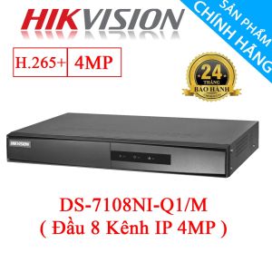 Đầu ghi IP HIKVISION 8 Kênh (4MP) DS-7108NI-Q1/M - Hàng Chính Hãng Bảo Hành 24 Tháng