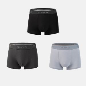 Celana Dalam Pria  Men Boxer  Modal Zero Gravity Feel 3 Pcs  BriefsStripedPlain