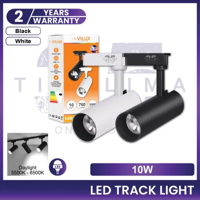 LED Track Light 10W 24W 36W COB LED Tracklight Track Rail 1 Meter Track Joint Black / White Ceiling Track Lampu Track