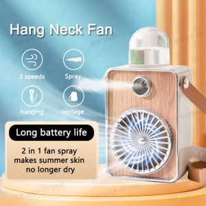 Portable Air Cooler Multifunction Mini Fan USB Electric Fan Air Cooler Portable Aircon Water Spray Mist Fan Air Conditioner Humidifier Fan for Home Aircon For Small Room