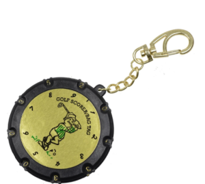 1pc 18 Hole Golf score counter Golf Stroke Putt Shot Score Counter Keeper Scoring Tag Bag Clip Keychain