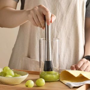 Dụng Cụ Dầm Mojito Inox 304 Cao Cấp Chày Dầm Cocktail Bartender Dầm Trái Cây Chống Trượt