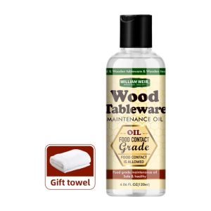 OUTOPEAN Food-Safe Wood Cutting Board Care Oil Water  Stain Protection Polish Wood Maintenance Oil Natural 120ml Wood Conditioner Oil Kitchen Accessories