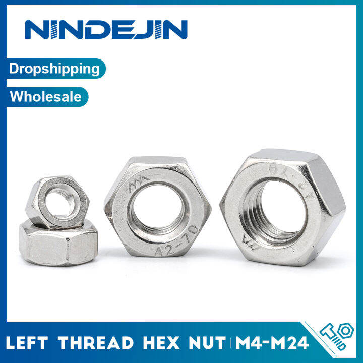 Nindejin Pcs Metric Left Hand Thread Anti Clockwise Hex Nut M M M M M M M M M