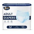 【READY STOCK】Disposable Adult Diaper M/L/XL Cotton Elderly Leak-Proof Pants Breathable Quickly Aabsorb Supplies. 