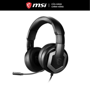 Tai nghe gaming có dây MSI Immerse GH61 Hi-Res ONKYO - Kết nối USB 2.0 Jack 3.5mm - Tương thích Windows 10 - Màu Đen - Hàng chính hãng - Bảo hành 1 năm