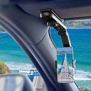 1080° Rotatable Car Sun Visor Phone Holder for 4-7 Inch Cell Phone Car Mount Bracket